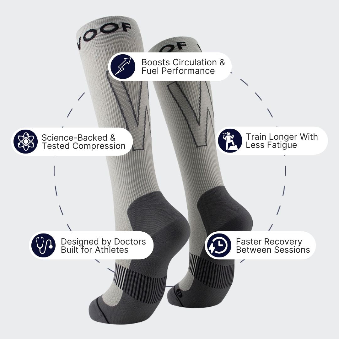 Grey Performance Compression Socks