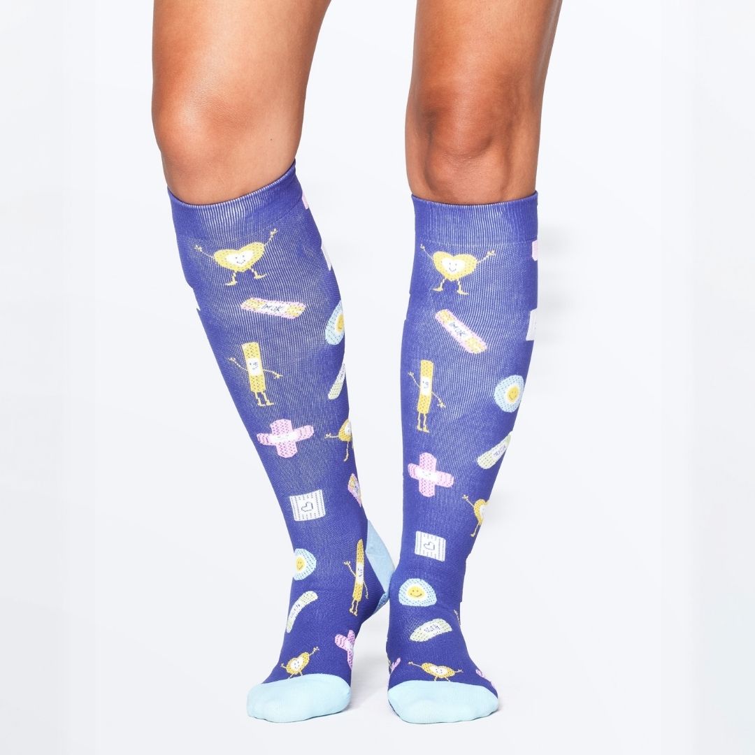 Boo Boo Buddies Bamboo Compression Socks