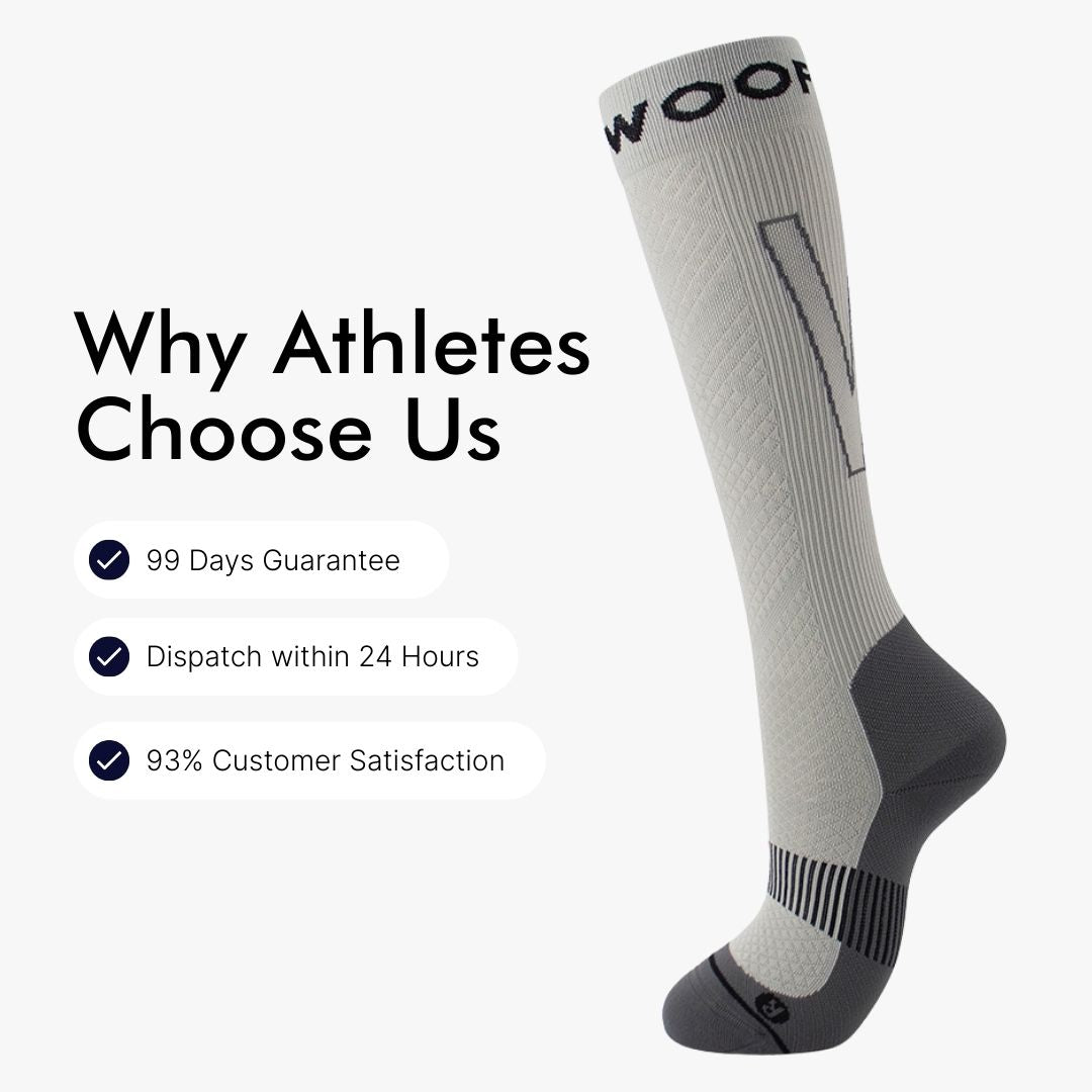 Grey Performance Compression Socks
