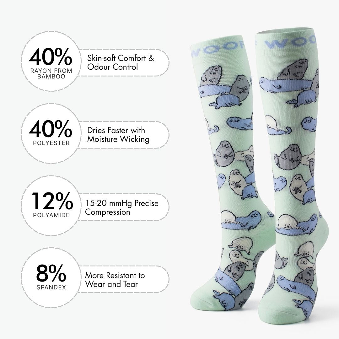 Seal Bamboo Compression Socks