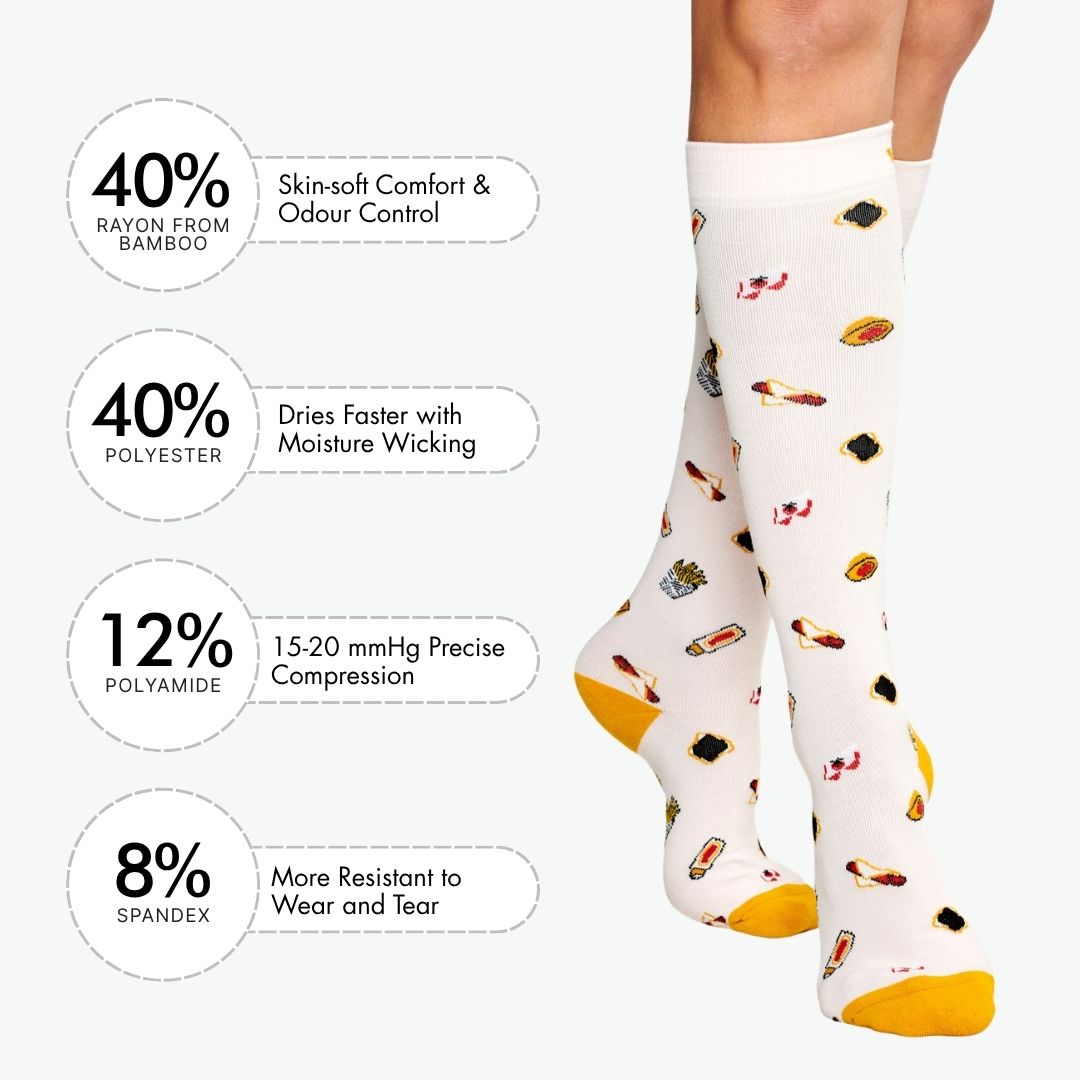 Tuck Shop Snacks Bamboo Compression Socks