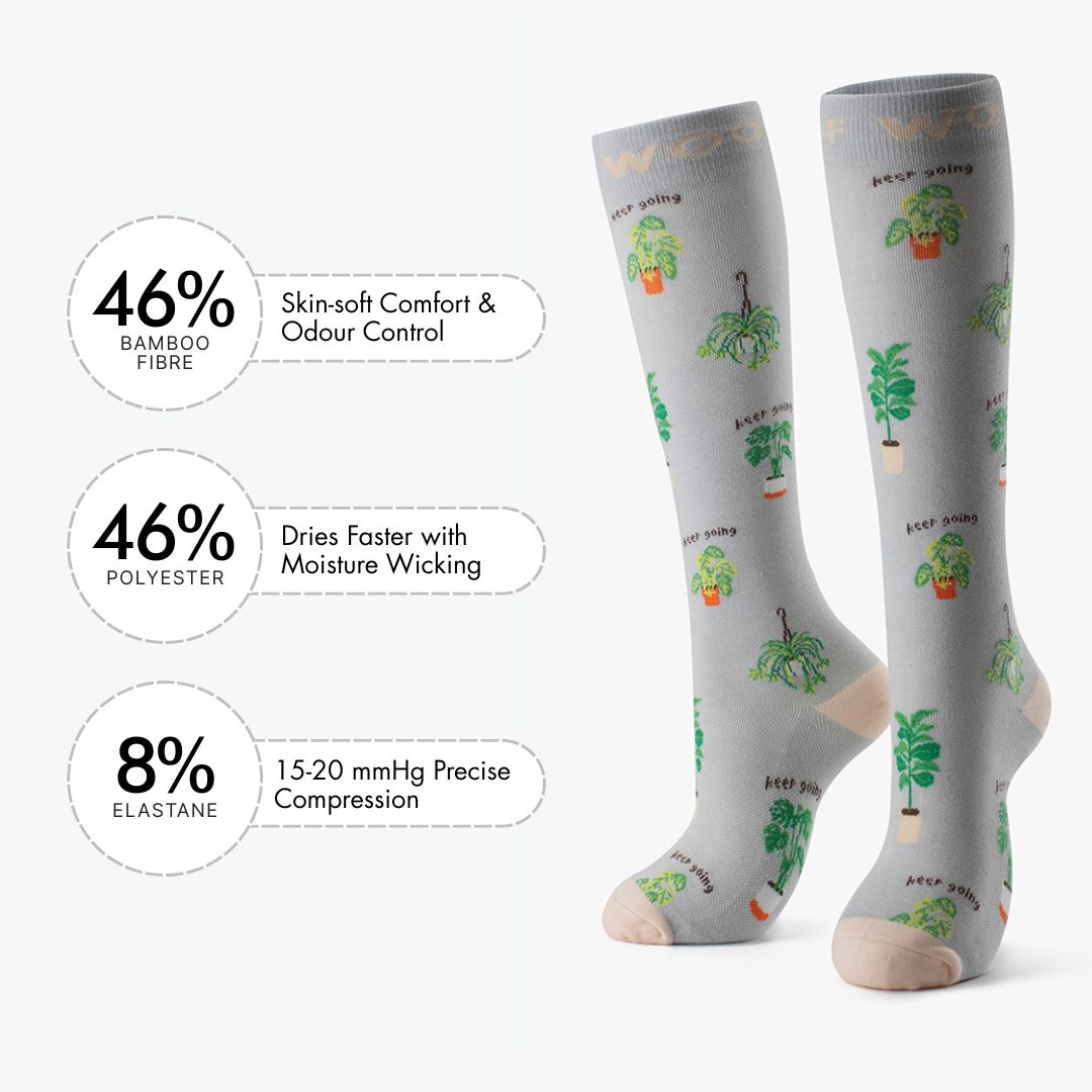 Keep Growing Bamboo Compression Socks