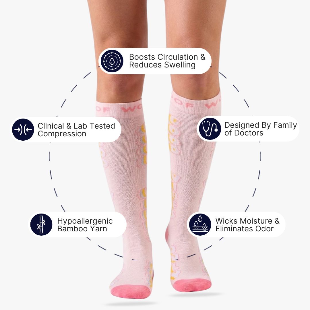 Good Vibes Bamboo Compression Socks