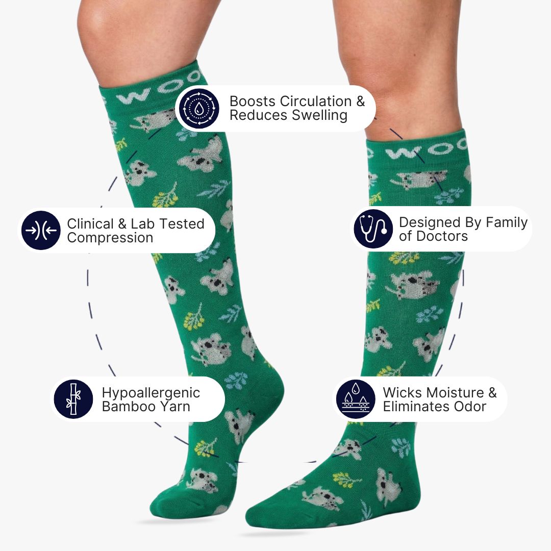 Koalas Bamboo Compression Socks