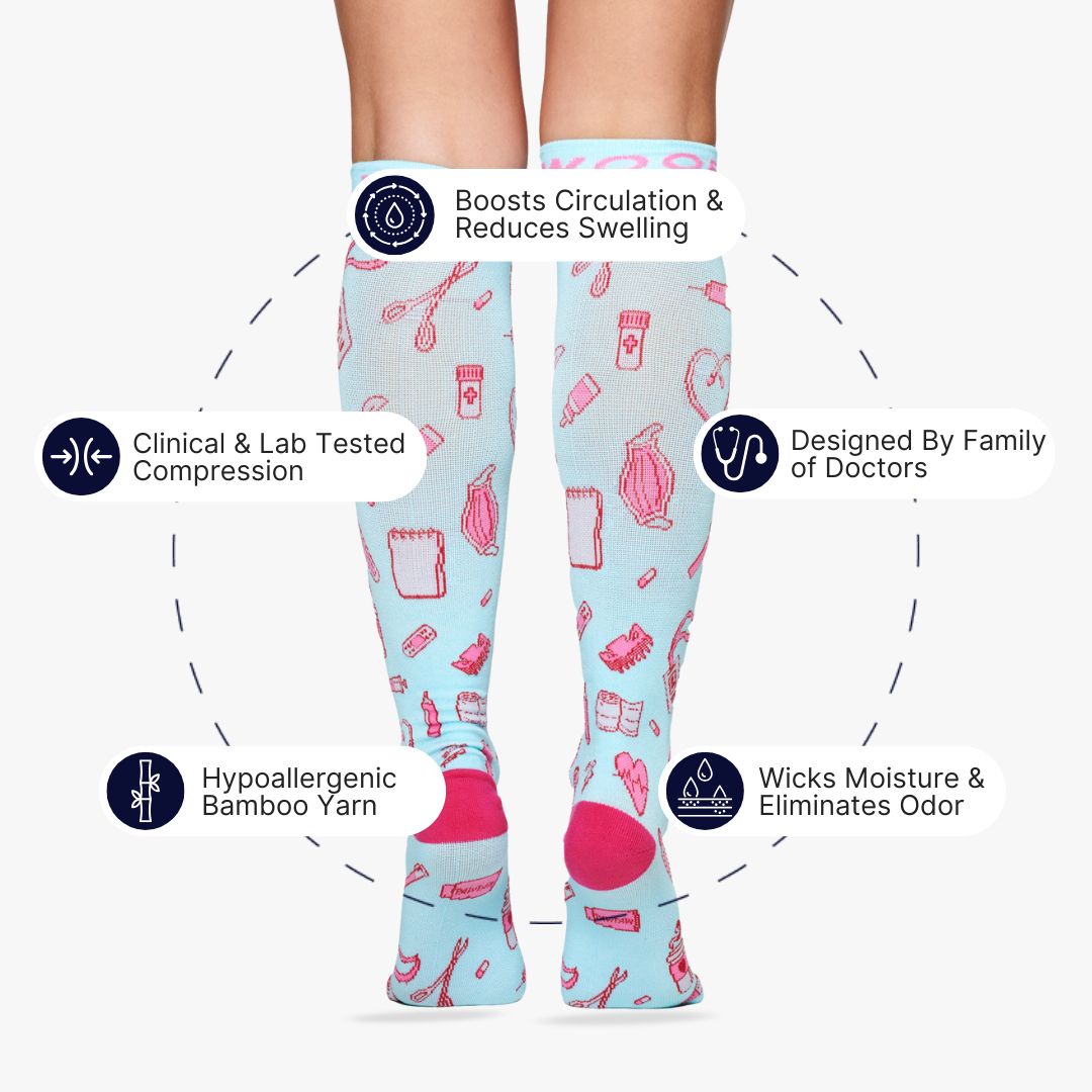 Just Med Things Bamboo Compression Socks