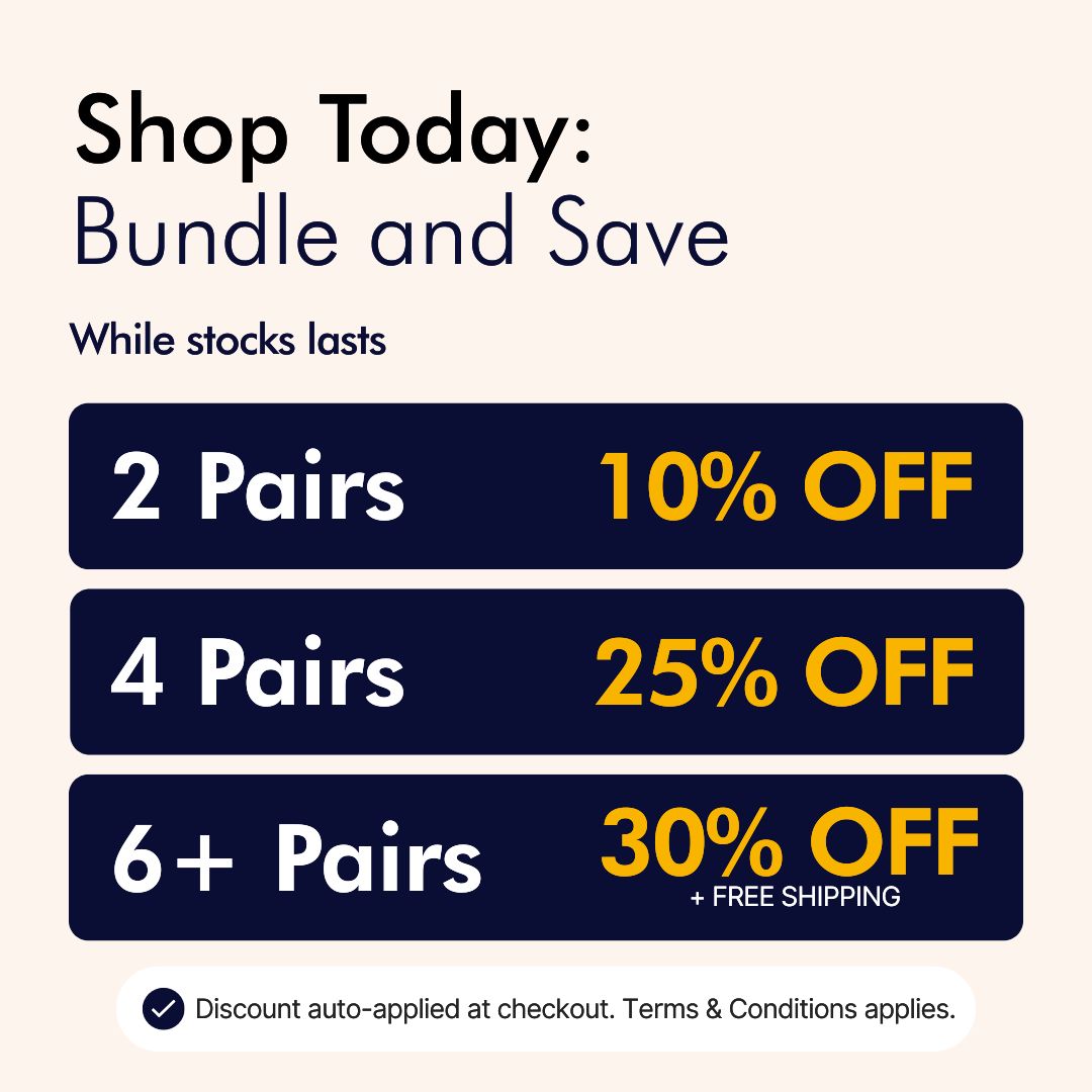 Merryl Stripe Bamboo Compression Socks